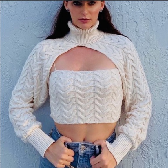 Zara Tops Zara Cable Knit Arm Warmer Nwt Size M Last One Poshmark